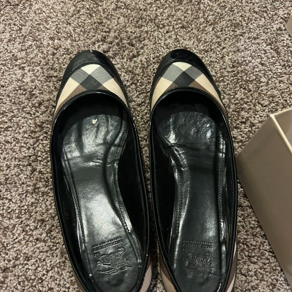 Burberry Plaid Flats